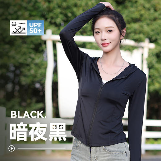 【小野同款！UPF50+轻量感防晒衣】面料冰冰凉凉，版型好超修身显瘦，上身惊艳，1件顶防晒帽、防晒面罩、防晒冰䄂套、防晒伞、防晒披肩、薄外套！冰丝长款遮阳防紫外线 商品图5