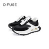 D:FUSE迪芙斯秋季新款可可面包休闲鞋拼接镂空底超轻厚底阿甘鞋DF41112161 商品缩略图5