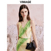 VIMAGE纬漫纪夏季新款晕染V领显瘦气质无袖上衣V2113720 商品缩略图2