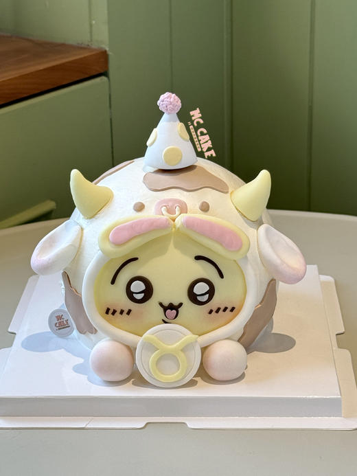 原创星座系列|chiikawa乌萨奇金牛座蛋糕 商品图0