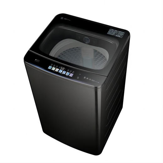 美的（Midea）MB100FC5DT 波轮全自动洗衣机 金属钛 门盖高光黑,白玻,普通银丝印 钢化玻璃 波轮式 商品图2