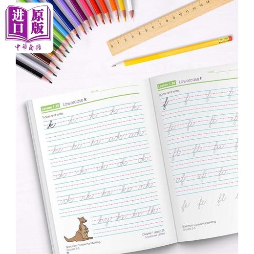 【中商原版】光谱练习册 草书手写 3 - 5 年级Spectrum Cursive Handwriting, Grades 3 - 5英文原版 进口图书 小学教辅参考书 商品图3
