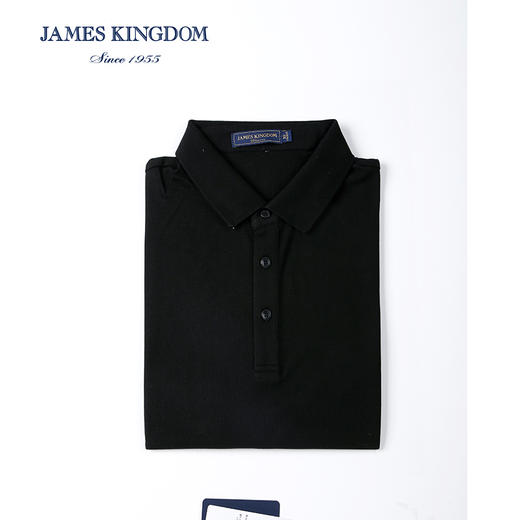 占姆士男士夏季翻领棉质短袖POLO衫 商品图5