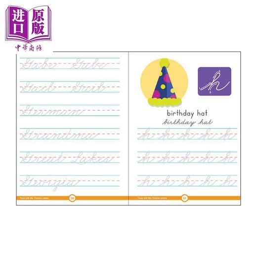 【中商原版】Carson Dellosa Cursive Letters Activity Book for 2nd, 3rd, 4th, 5th Grade 2-5年级连体字书写体字母练习册 商品图2