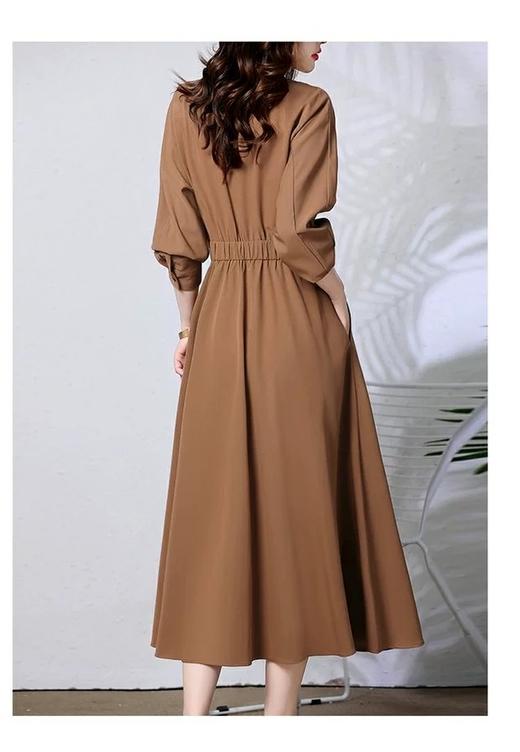 裁缝学苑AS230复古收腰连衣裙纸样女装2024年新款别致样板图纸裙子 商品图3