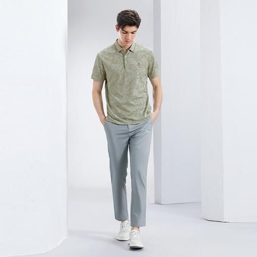 【不变形领】【莱赛尔】柒牌男士短袖polo衫夏季新款休闲度假满身印花翻领上衣	126T70730 商品图3