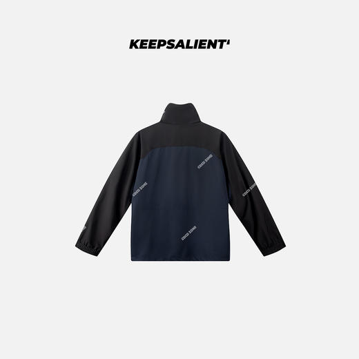 男装中长款拼色设计防泼水立领夹克高级感休闲外套24KMJ0049 商品图1