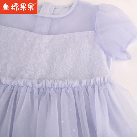 棉果果夏季新品女童公主裙网纱连衣裙M222701424222 商品图4