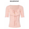 MAXRIENY甜美日系套头针织吊带截短挂脖小衫(货号:MC88SW501) 商品缩略图4