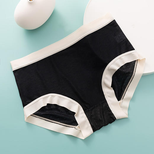 【49.9/任选4件！】新品推荐桑蚕丝薄款无痕女士三角裤，透气凉感3A抑jun档速干网眼中腰内裤-lm！ 商品图6