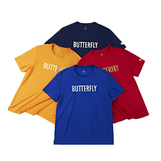 蝴蝶Butterfly BWH839 乒乓球服运动T恤短袖比赛服运动衫 四色可选 商品图1