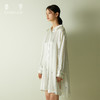 【新品萌宠】桑罗熊猫条纹真丝衬衫裙长袖睡裙可外穿简约宽松舒适透气连衣裙 商品缩略图1