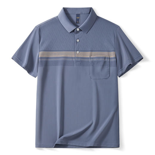 【空调凉感】罗蒙网眼冰丝polo衫男士短袖速干商务中老年爸爸装t恤男 商品图2