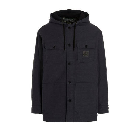 KENZO 高田贤三 男士虎头徽标贴花双面派克大衣棉服 黑色 FC55 OU260 1RC 99 商品图1