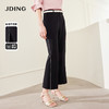 【商场同款】CJTJ420 “ 人鱼裤 ” 9分裤型，夏季穿着更加清凉 侧边精致织带视觉拉伸比例 好看精致 版型显瘦好穿不拘束身高 黑色微喇裤 商品缩略图0