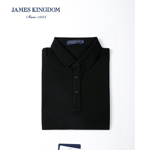 占姆士男士夏季翻领棉质短袖POLO衫 商品图3