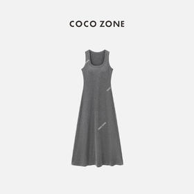 COCO ZONE2024“轻松驾驭"法式气质吊带连衣裙百搭显瘦无袖中长裙CC1B0750