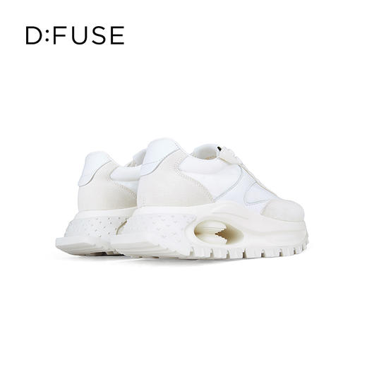 D:FUSE迪芙斯秋季新款可可面包休闲鞋拼接镂空底超轻厚底阿甘鞋DF41112161 商品图3