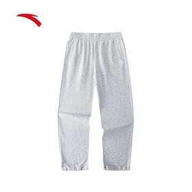 【L断码】安踏运动裤女夏季新款抽绳裤两穿休闲直筒裤宽松透气针织运动长裤162428309【无货退款】