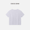 COCO ZONE"蝴蝶T"春夏百搭休闲纯色短袖T恤短款圆领上衣CC1A0484 商品缩略图1