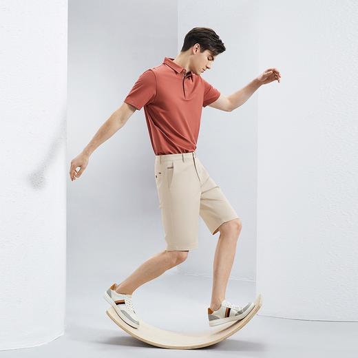 【含莱赛尔】柒牌休闲短裤男2024夏季新款商务百搭舒适直筒男裤子	126H70600 商品图3