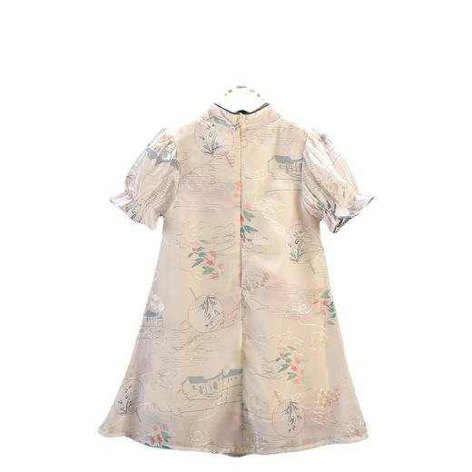 女童中国风江南水乡汉服旗袍2024夏季新品小女孩古风超仙旗袍裙 商品图4