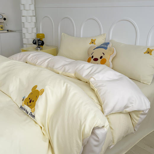 迪士尼A类母婴级刺绣四件套-维尼熊 商品图13