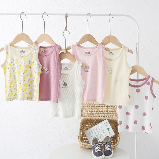 【明星单品！云感守护】女童背心内穿棉儿童无袖婴儿宝宝小背心打底衫女孩中大童夏季薄款 商品图3
