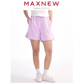 【短裤】女装MAX柔棉多彩休闲运动短裤 1N2224102