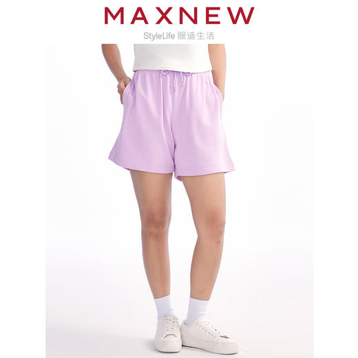 【短裤】女装MAX柔棉多彩休闲运动短裤 1N2224102 商品图0