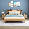 北欧风实木床668#原木色/胡桃色可选（齐） 商品缩略图5