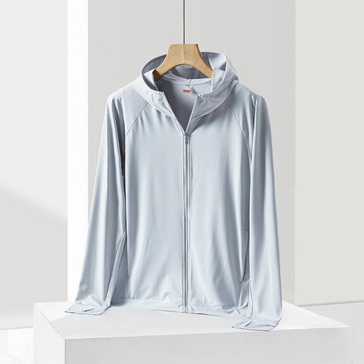 【原纱防晒衣 夏季冰丝防紫外线】针织防晒服男皮肤衣外套 强透气防晒服 防晒不闷热 国庆出游 端午节 商品图5