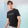 【含桑蚕丝】柒牌男士短袖t恤夏季厚款时尚字母满印休闲圆领上衣	126T71840 商品缩略图1