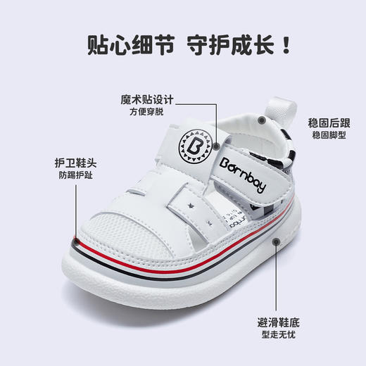 贝贝怡夏季24年新款宝宝学步鞋凉鞋ZB2DX001 商品图5