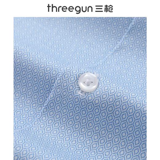 Threegun三枪 时尚弹力印花长袖男士衬衫上衣-81865A011 商品图2