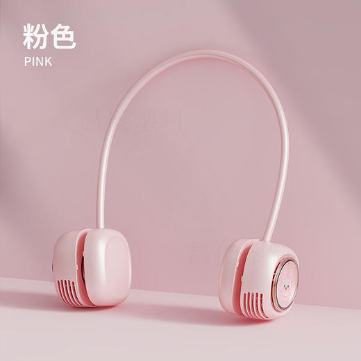 【清凉美学❗️新款口袋挂脖风扇】超轻mini，凉爽不负担❗️3档风力，usb充电迷你小风扇儿童卡通萌宠学生便携式手持户外无叶风扇空调伴侣 商品图5
