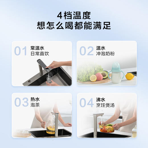 海尔（Haier）鲜活水家用净热一体双模加热厨下净水器鲜腾800G厨下式RO反渗透过滤即热直饮机 鲜活水净热一体【重磅产品】 商品图3