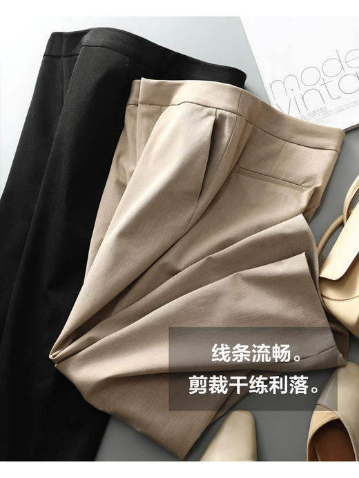 【面料升级！破价仅89元！】哥弟同厂神裤卷土重来！夏季薄款九分直筒西装裤 宽松高腰显瘦职业休闲烟管裤 驾驭各种腿型 通勤必备烟管裤 腿型修容大师 商品图8