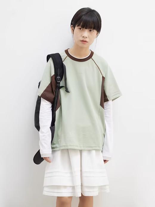 步履不停/4A18084C/山系户外运动休闲透气复古针织短袖T恤 商品图1