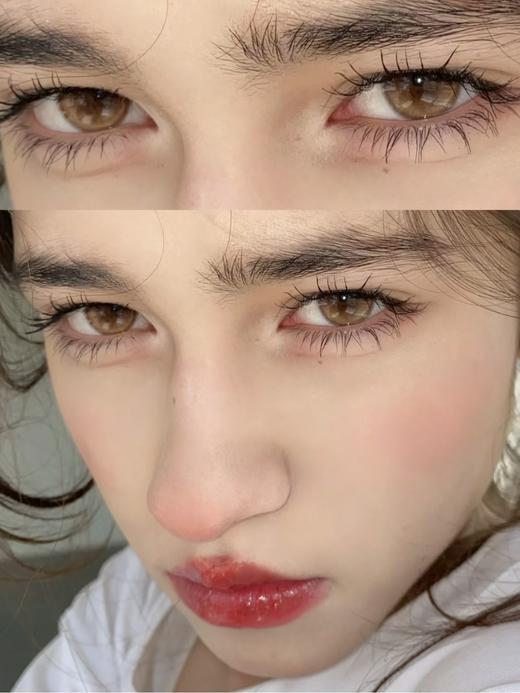 wecute 半年抛 蔷薇紫/暮色棕 紫/棕 14.2mm 美瞳两片装 奶呼呼清透眼 商品图6