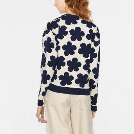 KENZO 高田贤三 女士小花徽标提花混纺羊毛针织衫 混色 FC62 CA326 3CO 2 商品图2