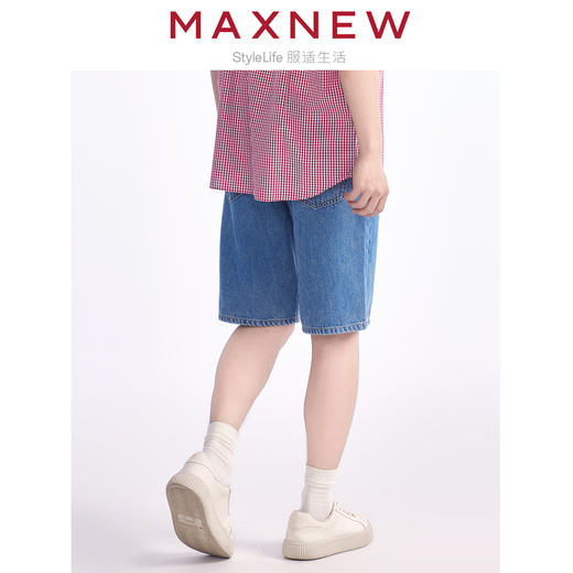 【短裤】男装凉感合身经典牛仔五分裤 1N2114301 商品图2