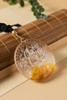 天然巴西黄礁花吊坠 商品缩略图3