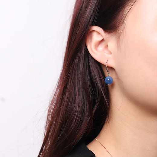 【蓝海一梦】 S925银镶嵌玉髓耳饰【RP-ez011050】 商品图2