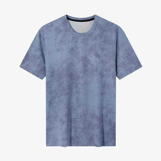 柒牌短袖T恤男2024夏季新款时尚迷彩满印透气网眼休闲圆领体恤衫	126T72940 商品图4