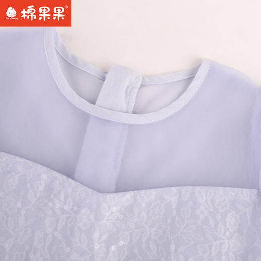 棉果果夏季新品女童公主裙网纱连衣裙M222701424222 商品图3