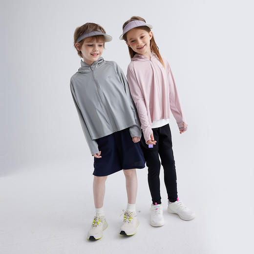 【100-150cm】咕噜日记【高效防晒新升级 原纱冰皮凉感防晒 UPF100+】儿童斗篷版本冰皮凉感防晒服 PXW2405 商品图1