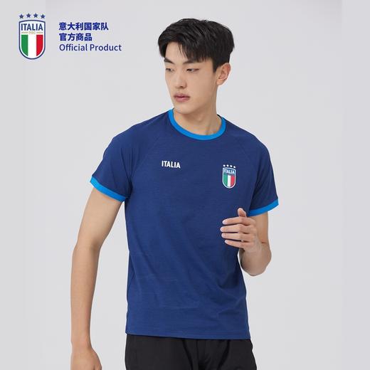意大利国家队官方商品 | 深蓝速干防晒T恤UPF50+夏季训练服足球迷 商品图2