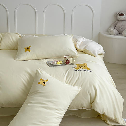 迪士尼A类母婴级刺绣四件套-维尼熊 商品图6