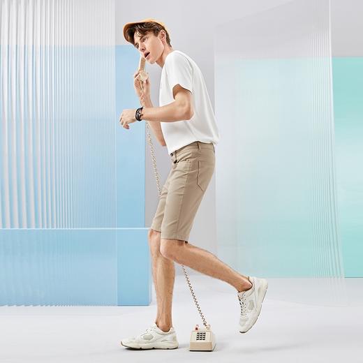 【含莱赛尔】柒牌水洗牛仔裤男2024夏季新款休闲舒适耐磨直筒短裤	126H72800 商品图3